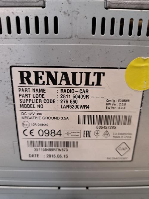 Image Autoradio d'origine - RENAULT TRAFIC 3 COURT