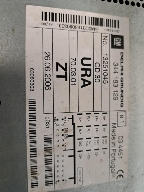 Image Autoradio d'origine - OPEL ASTRA H