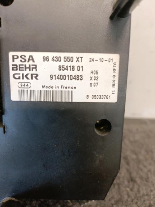 Image Commande chauffage - PEUGEOT 206