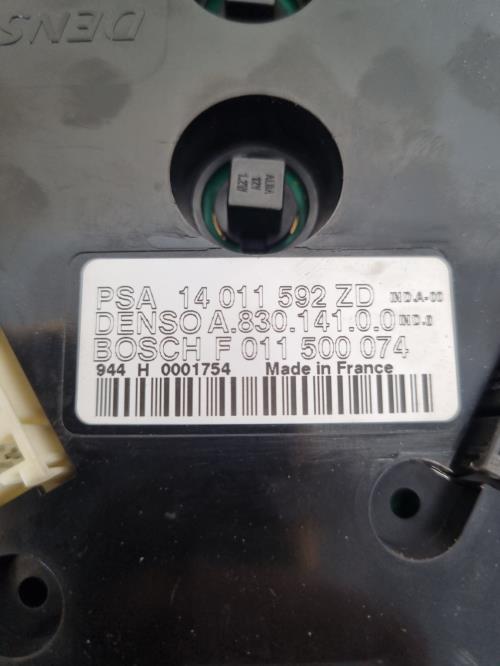 Image Commande chauffage - PEUGEOT 807