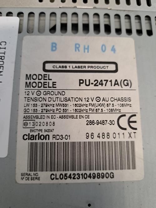 Image Autoradio d'origine - CITROEN C3 1