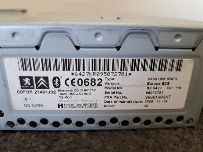 Image Autoradio d'origine - CITROEN C4 PICASSO 1
