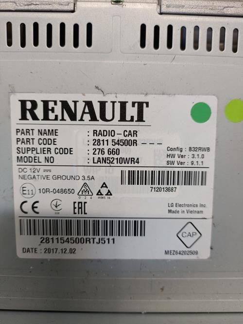 Image Autoradio d'origine - RENAULT CLIO 4