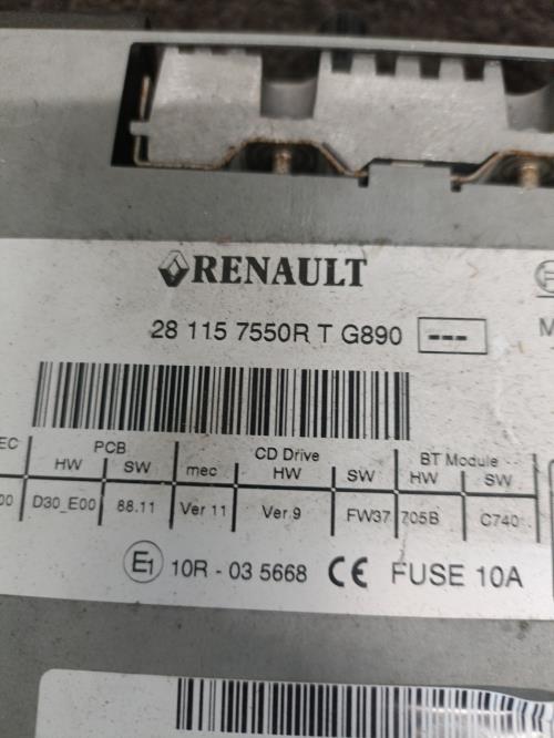 Image Autoradio d'origine - RENAULT FLUENCE