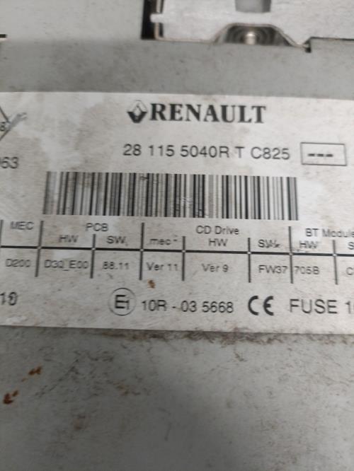 Image Autoradio d'origine - RENAULT MEGANE 3