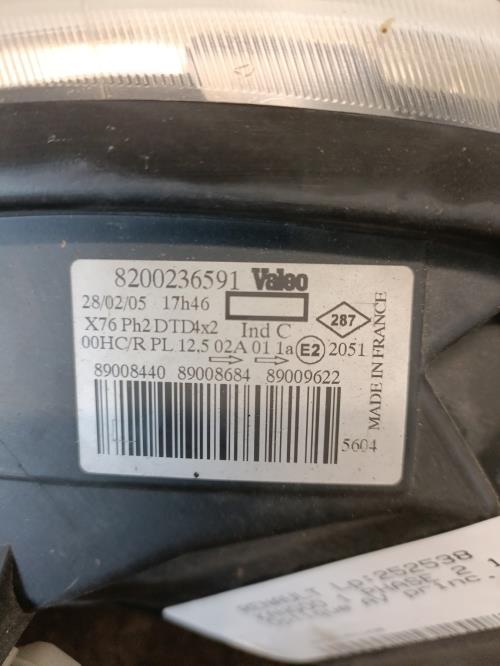Image Optique avant principal droit (feux)(phare) - RENAULT KANGOO 1