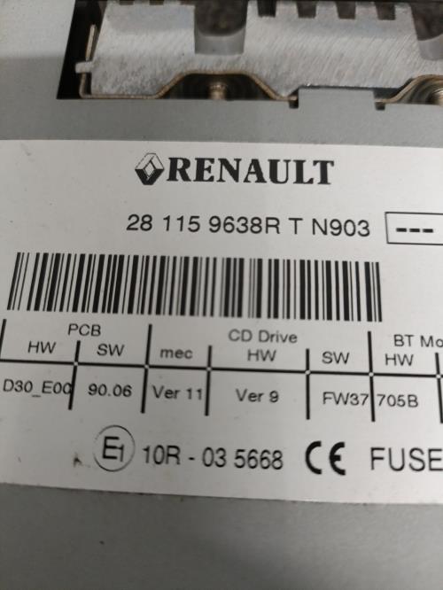 Image Autoradio d'origine - RENAULT SCENIC 3