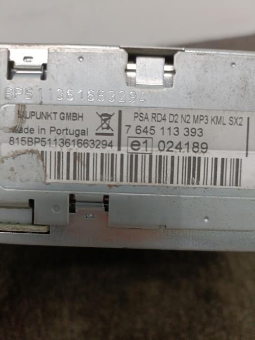 Image Autoradio d'origine - PEUGEOT 407