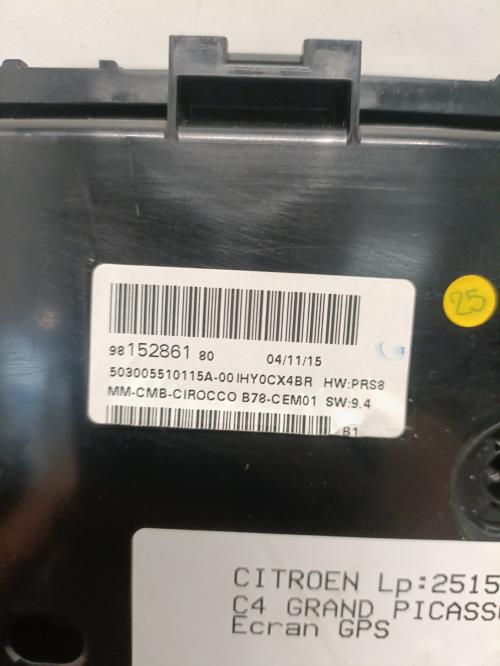 Image Ecran GPS - CITROEN C4 GRAND PICASSO 2