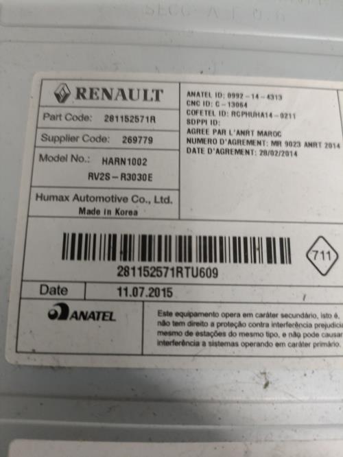 Image Autoradio d'origine - RENAULT CLIO 4