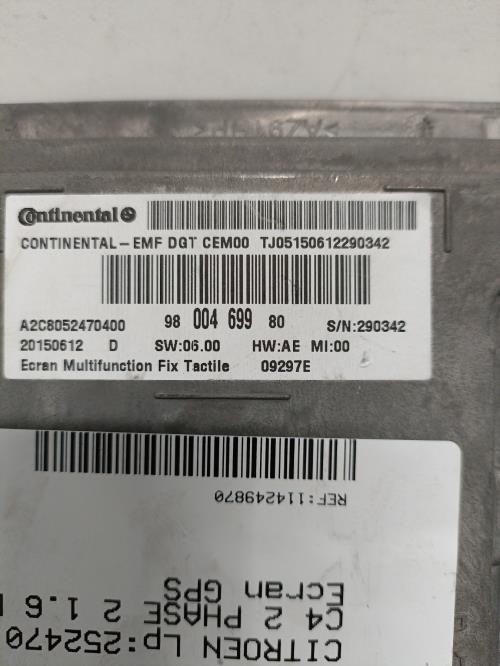 Image Ecran GPS - CITROEN C4 2
