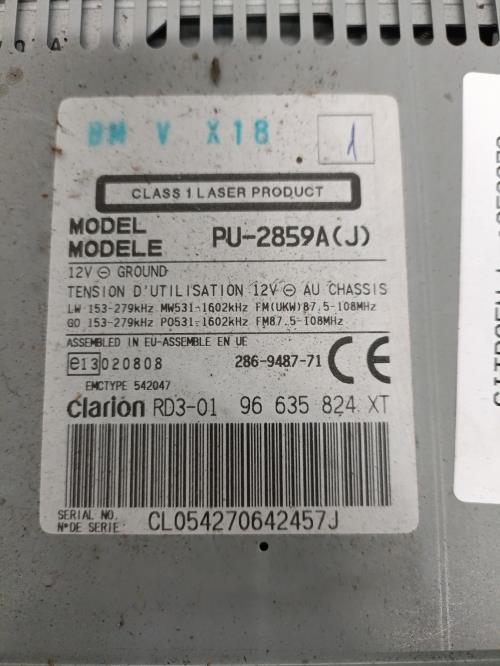 Image Autoradio d'origine - CITROEN BERLINGO 1