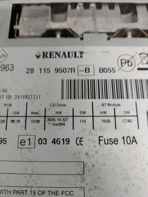 Image Autoradio d'origine - RENAULT KOLEOS 1