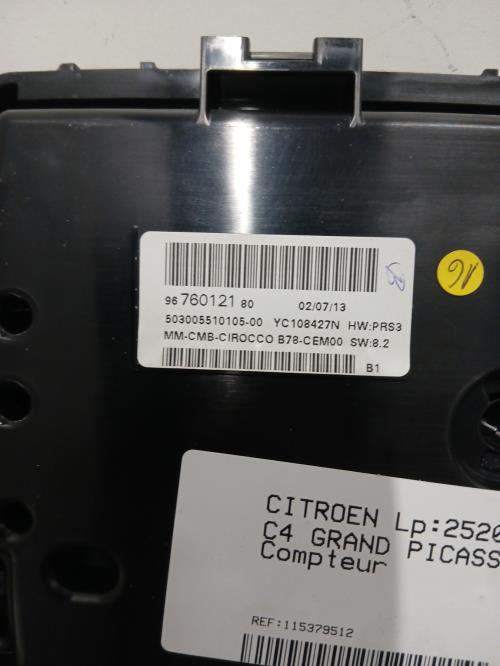 Image Compteur - CITROEN C4 GRAND PICASSO 2