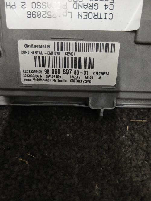 Image Ecran GPS - CITROEN C4 GRAND PICASSO 2