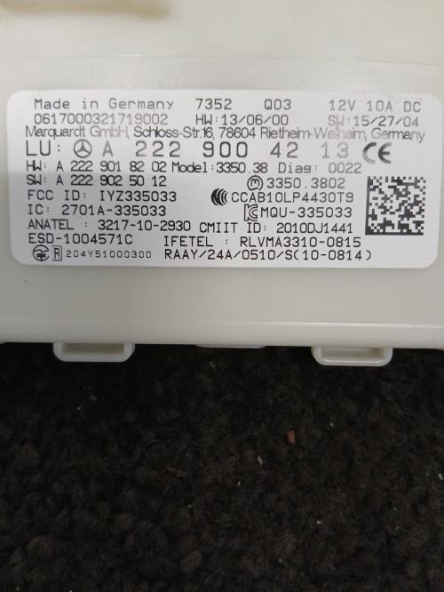Image Module électronique - MERCEDES CLASSE GLC 253