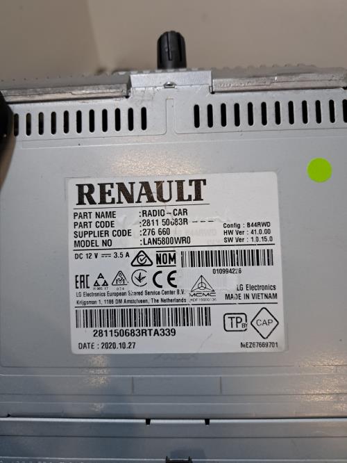 Image Autoradio d'origine - RENAULT TRAFIC 3 COURT