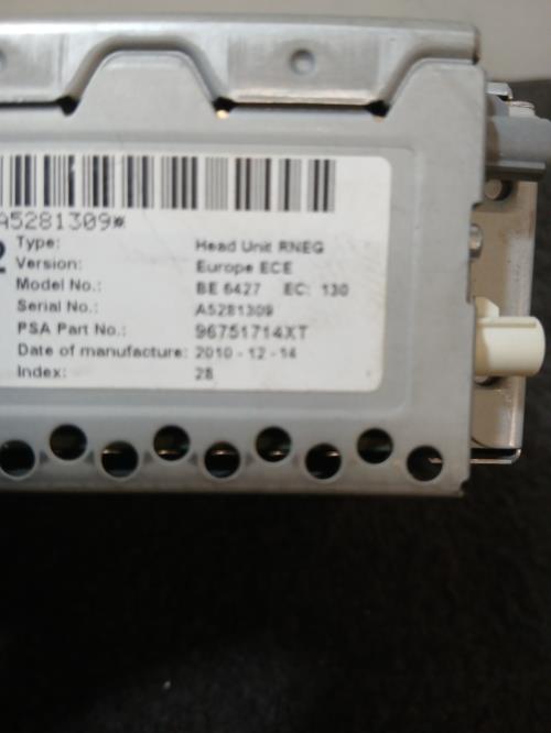 Image Autoradio d'origine - CITROEN C4 PICASSO 1