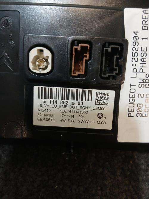 Image Ecran GPS - PEUGEOT 308 2 SW