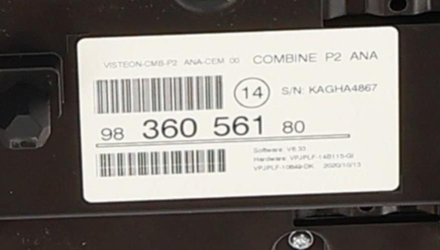 Image Compteur - PEUGEOT 208 2