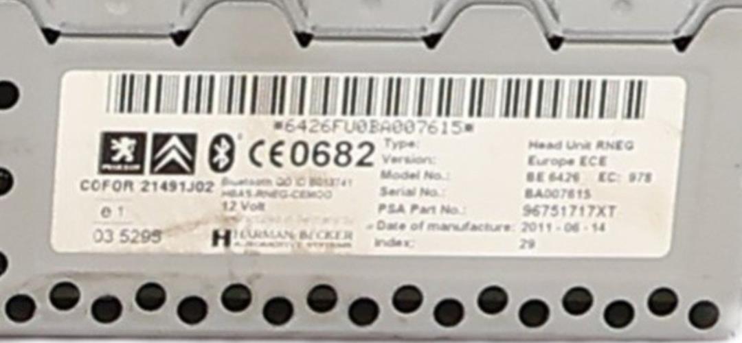 Image Autoradio d'origine - PEUGEOT 3008 1