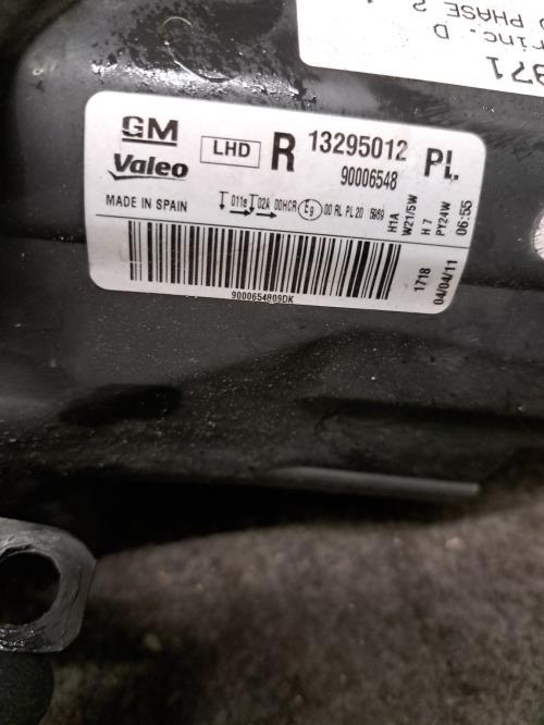 Image Optique avant principal droit (feux)(phare) - OPEL CORSA D