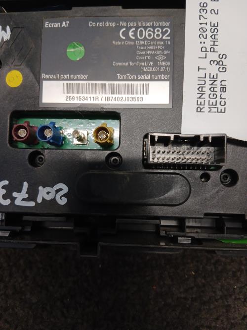 Image Ecran GPS - RENAULT MEGANE 3