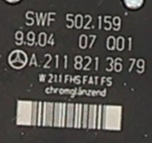 Image Interrupteur de leve vitre avant gauche - MERCEDES CLASSE E 211