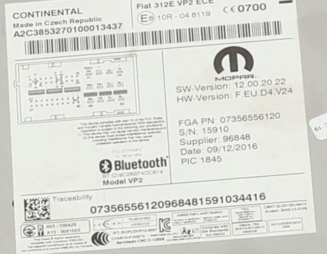 Image Autoradio - FIAT 500 2