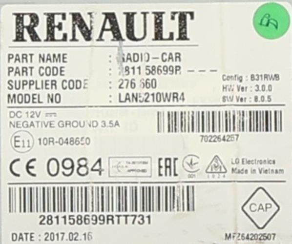 Image Autoradio - RENAULT CLIO 4
