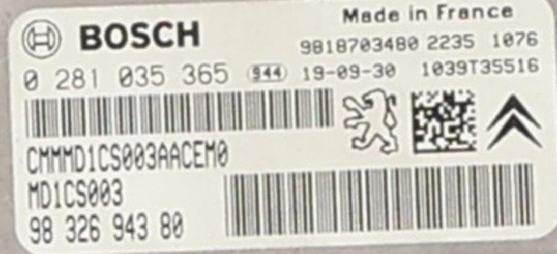 Image Calculateur - PEUGEOT 308 2