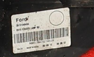 Image Feu arriere principal droit (feux) - FORD ECOSPORT