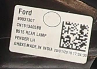 Image Feu arriere principal gauche (feux) - FORD ECOSPORT