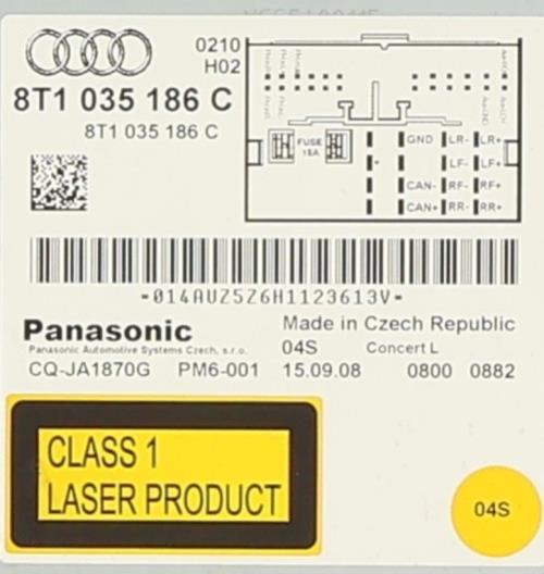 Image Autoradio d'origine - AUDI A5 1