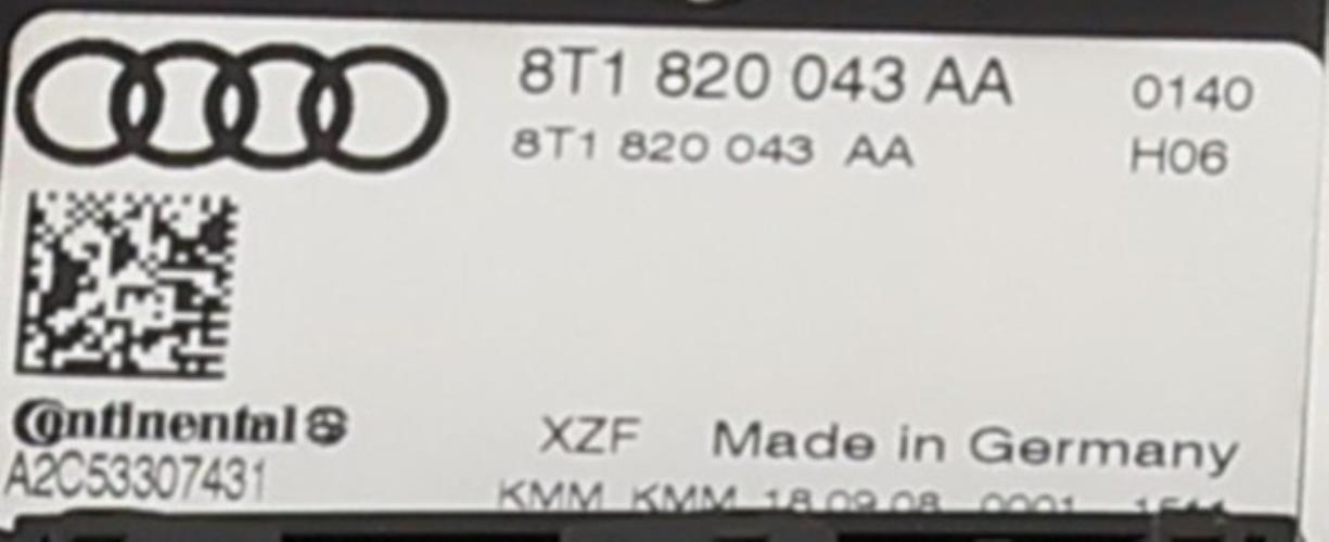 Image Commande chauffage - AUDI A5 1