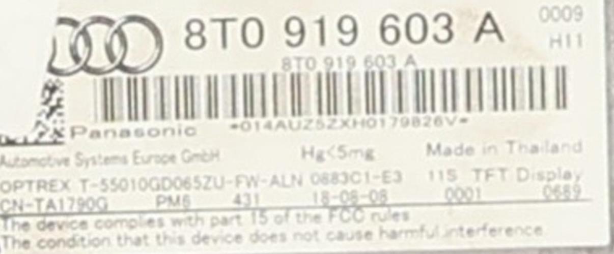 Image Ecran GPS - AUDI A5 1