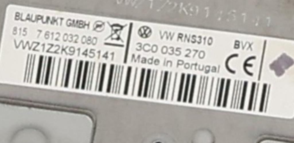 Image Autoradio d'origine - VOLKSWAGEN SCIROCCO 3