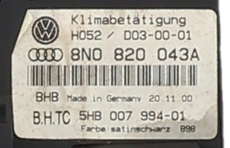 Image Commande chauffage - AUDI TT 1