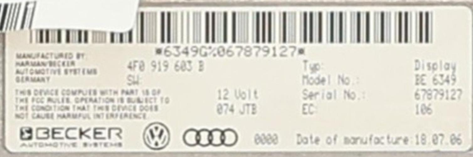 Image Ecran GPS - AUDI A6 3