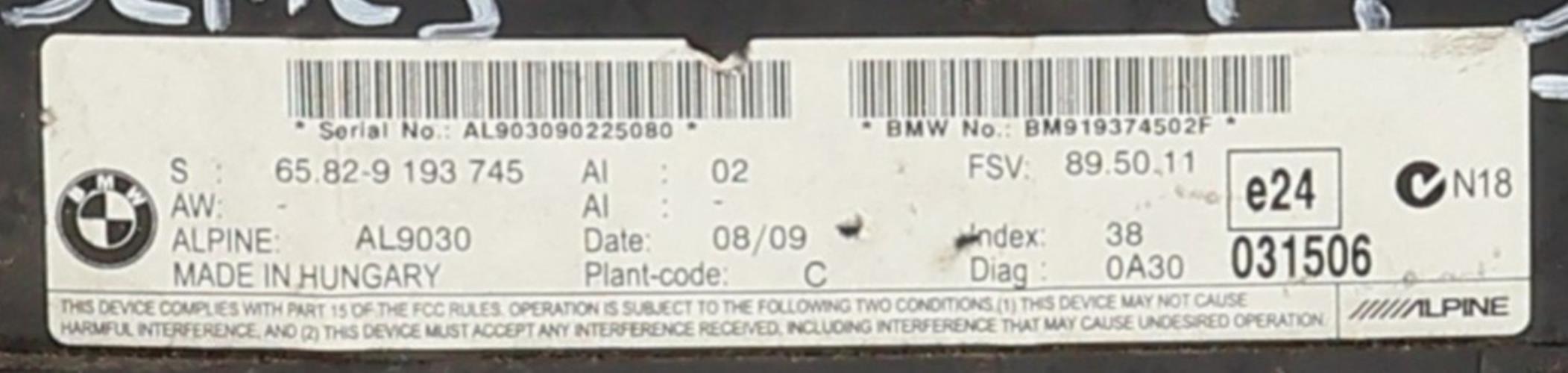 Image Compteur - BMW SERIE 3 E91