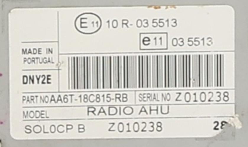Image Autoradio d'origine - FORD FIESTA 6