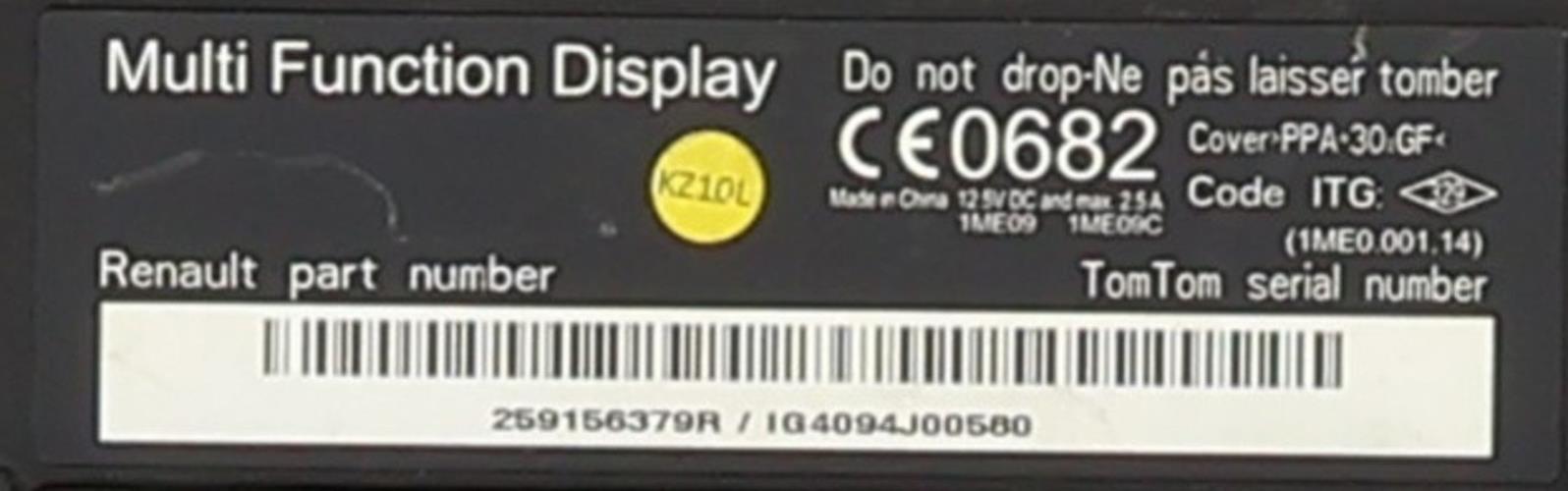 Image Ecran GPS - RENAULT ZOE 1