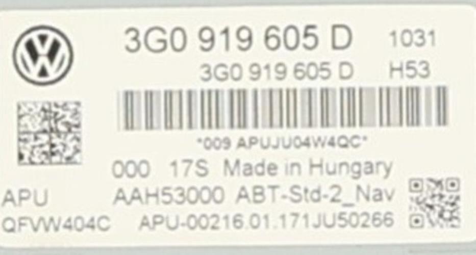 Image Autoradio d'origine - VOLKSWAGEN GOLF 7