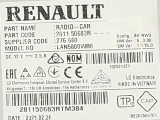 Image Autoradio - RENAULT TRAFIC 3 COURT