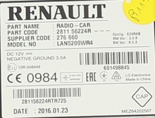 Image Autoradio d'origine - DACIA SANDERO 2