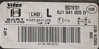 Image Optique avant principal gauche (feux)(phare) - SEAT IBIZA 4