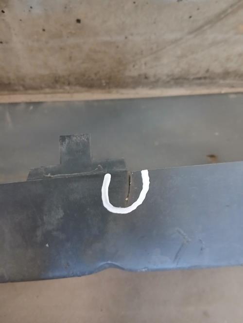 Image Pare chocs centrale arriere (utilitaire) - RENAULT TRAFIC 2