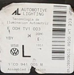 Image Optique avant principal gauche (feux)(phare) - VOLKSWAGEN NEW BEETLE 1