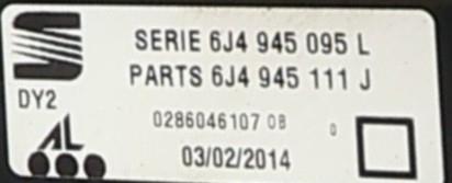 Image Feu arriere principal gauche (feux) - SEAT IBIZA 4