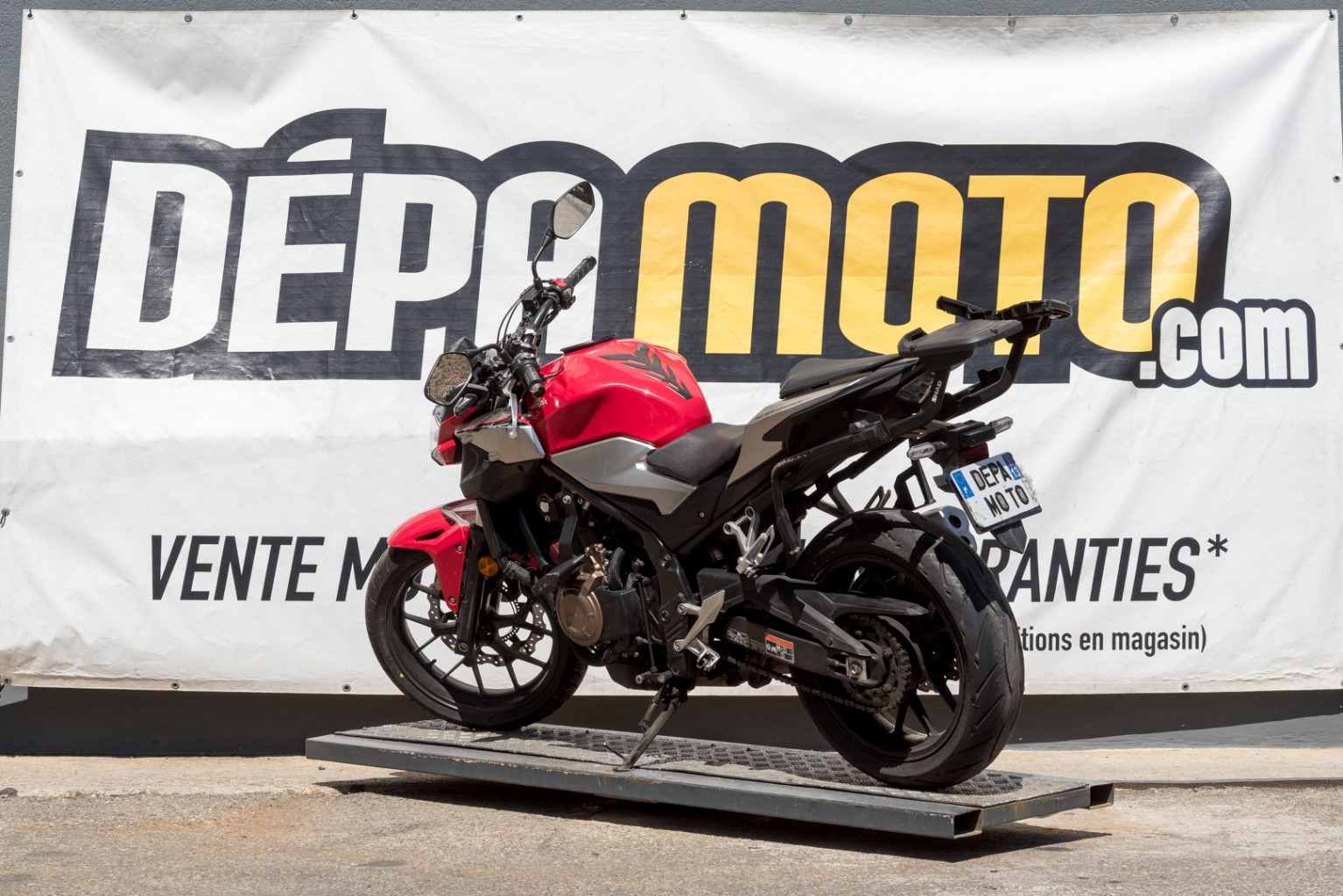 moto accidentée HONDA CB500FA